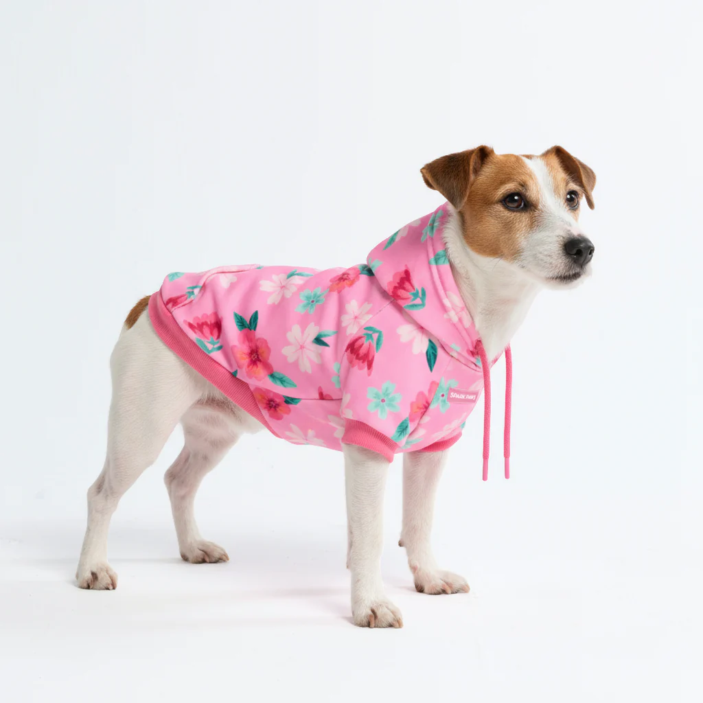 Blossom Dog Hoodie - Pink - Image 3