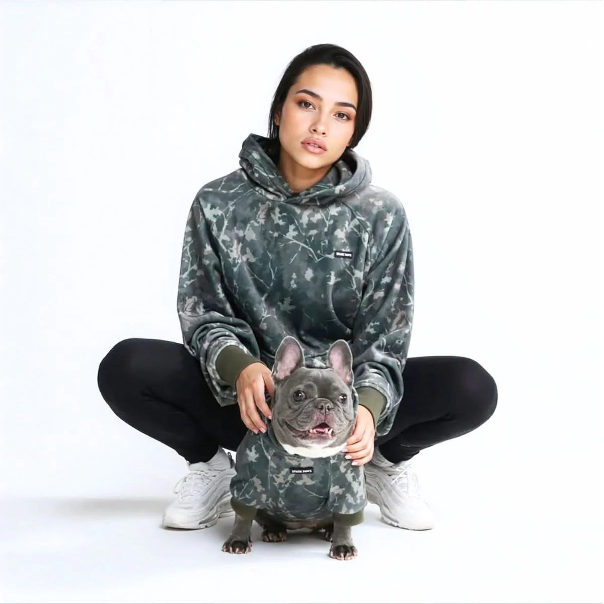 Concrete Wood Human Hoodie - Timber
