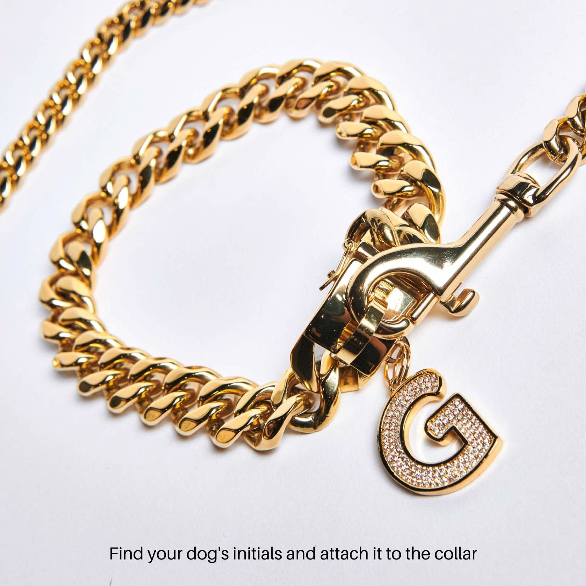 Cuban Link 20mm Gold Chain Collar - Image 3
