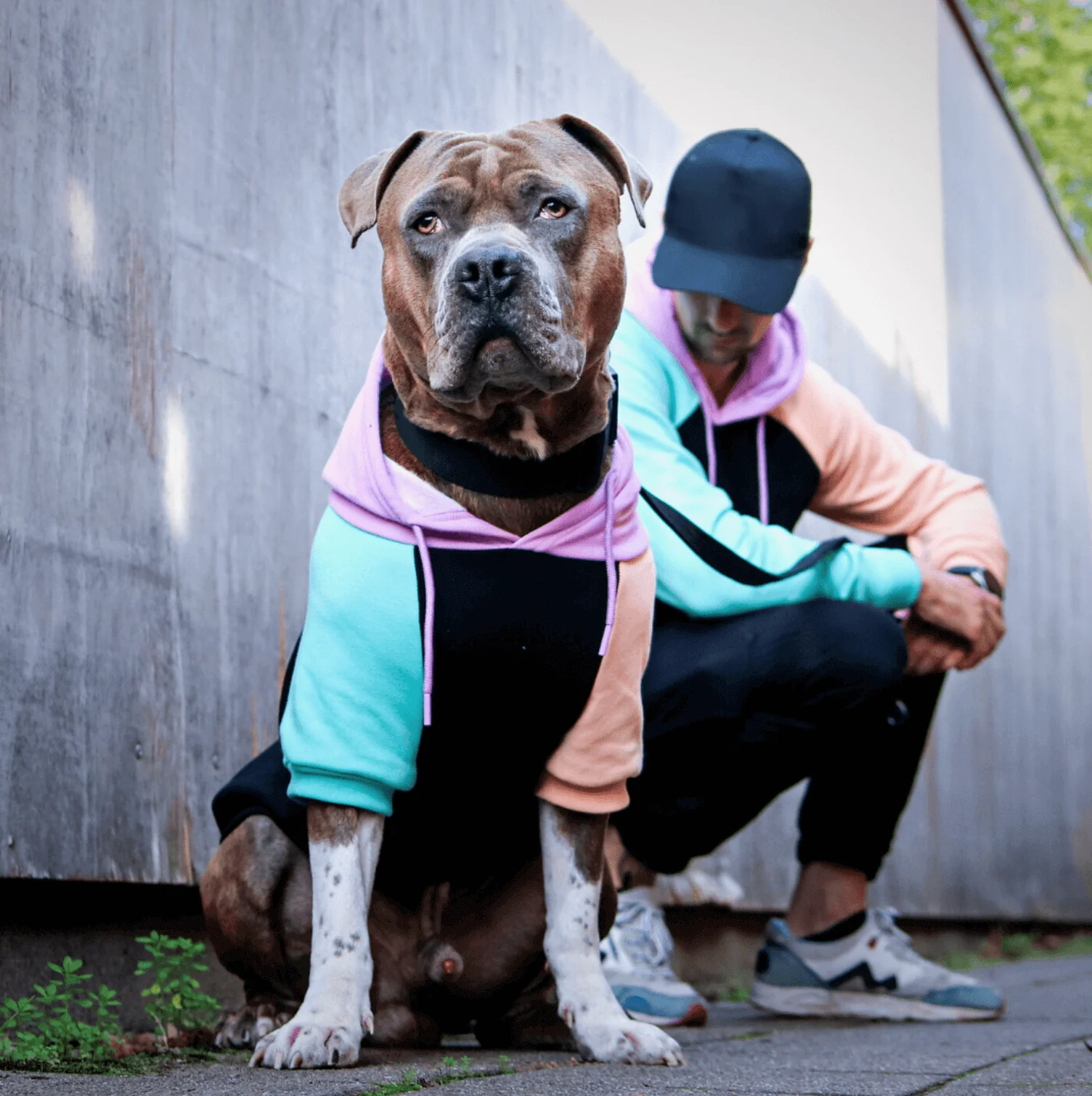 Color Block Human Hoodies - Image 5