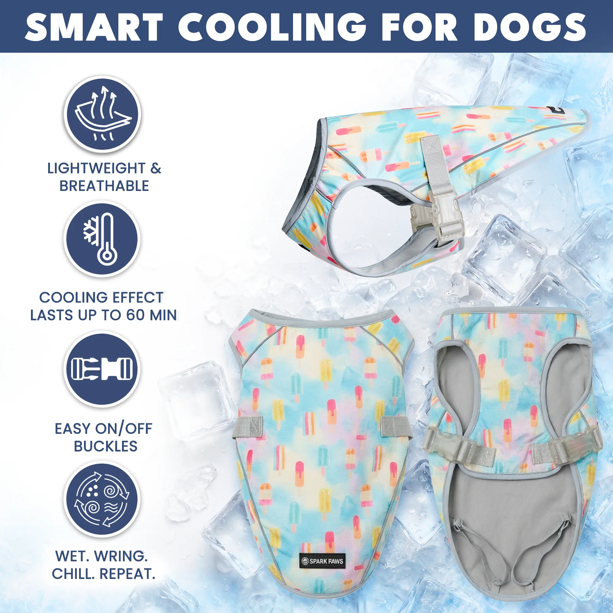 Chilltech™ Dog Cooling Vest 2 Pack - Image 43