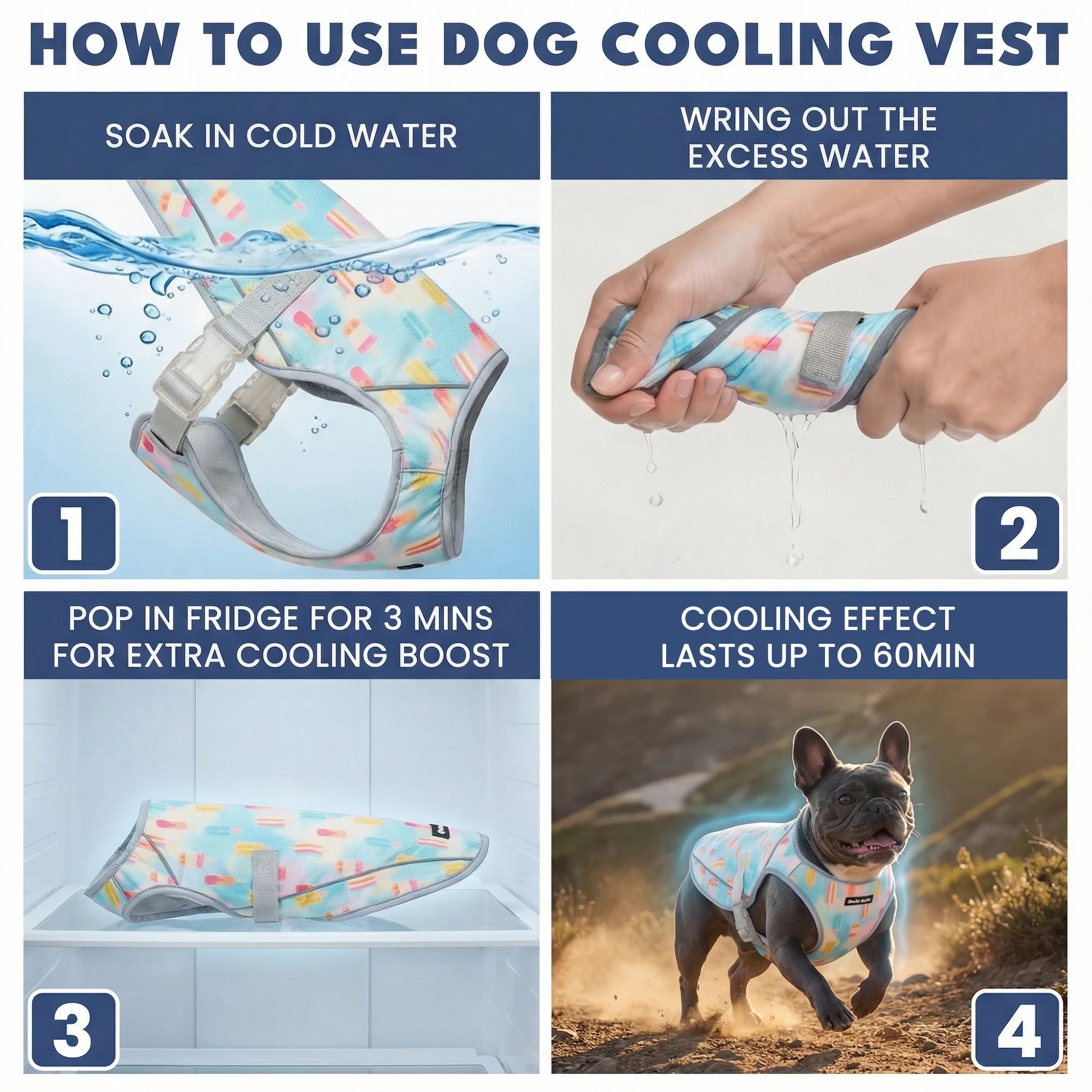 Dog Cooling Vest - Popsicles - Image 6