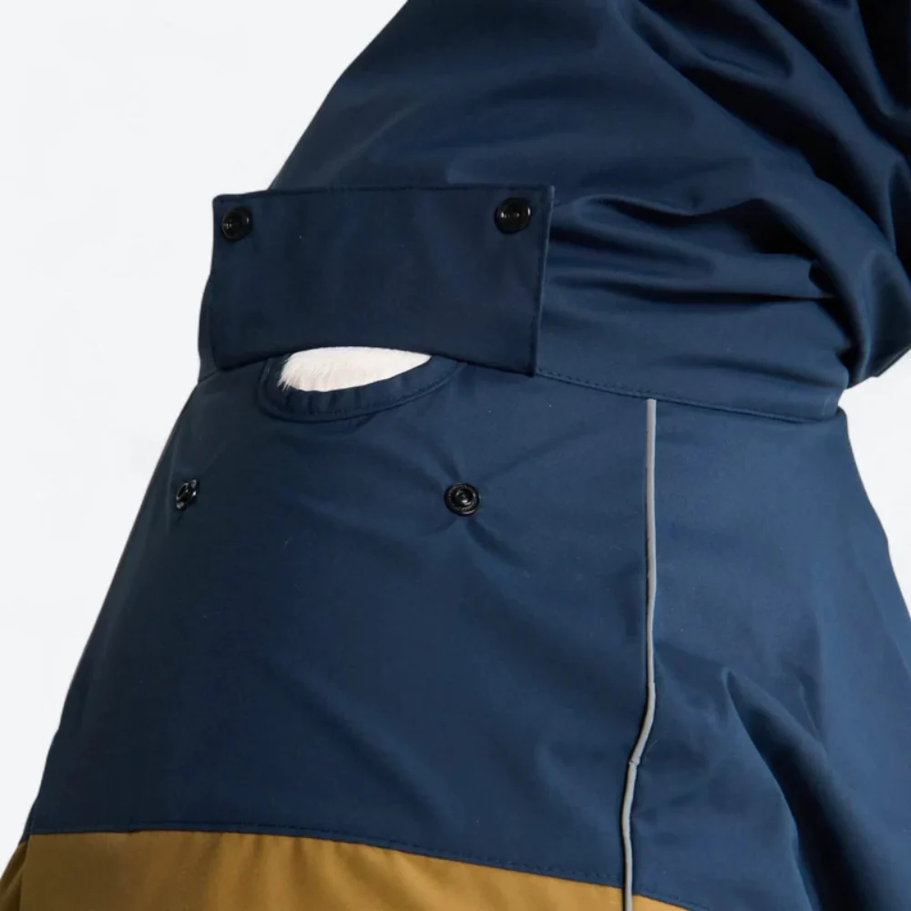 Breatheshield™ Dog Raincoat - Blue Gold Black - Image 8