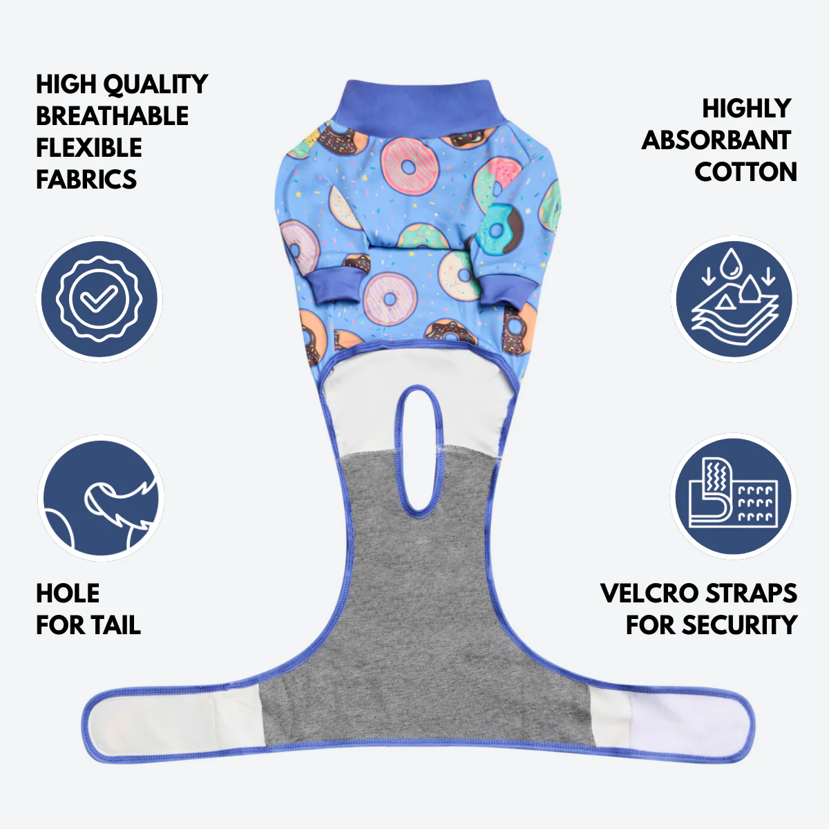 Dog Surgical Suit - Donuts - Image 8