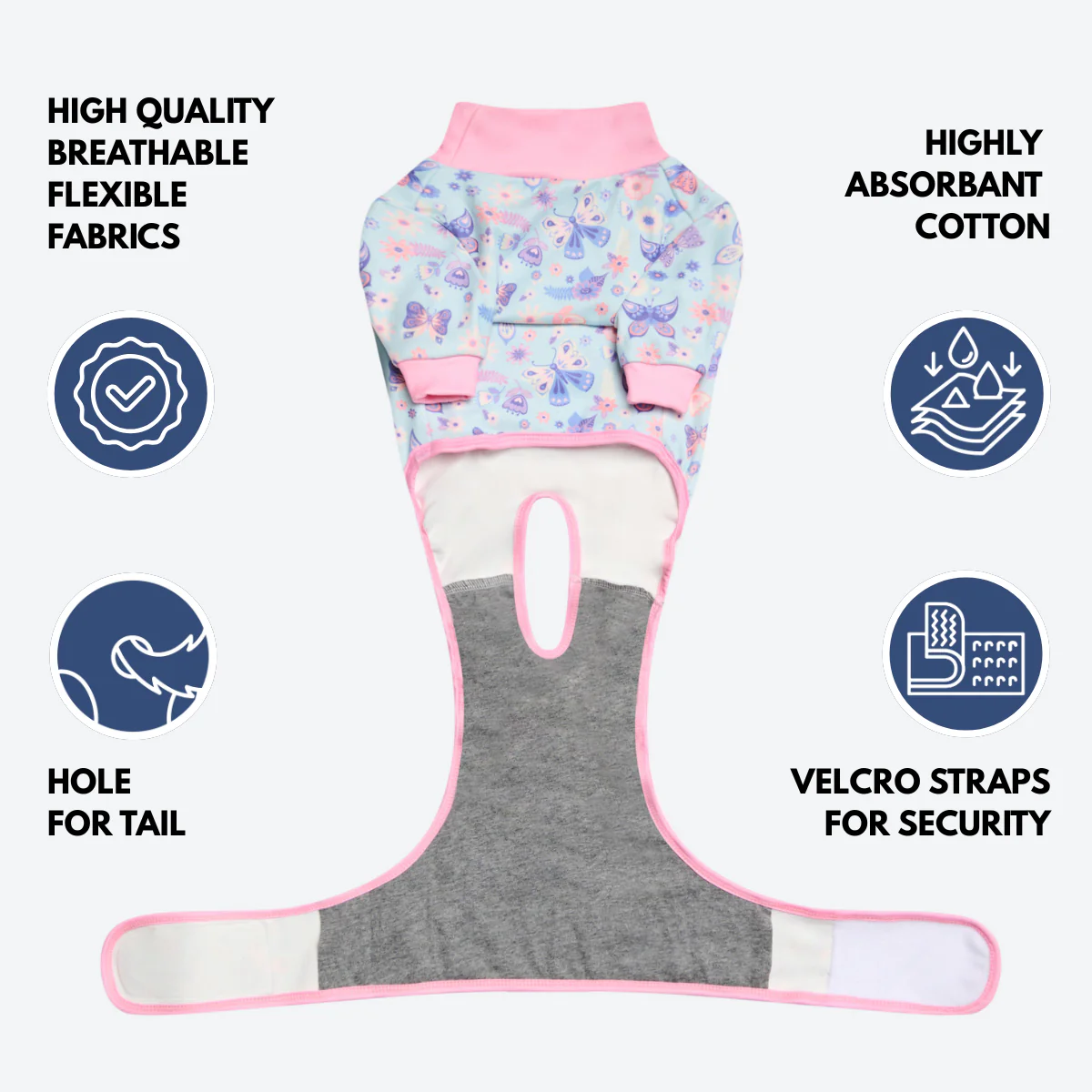 Dog Surgical Suit - Butterfly - Image 8