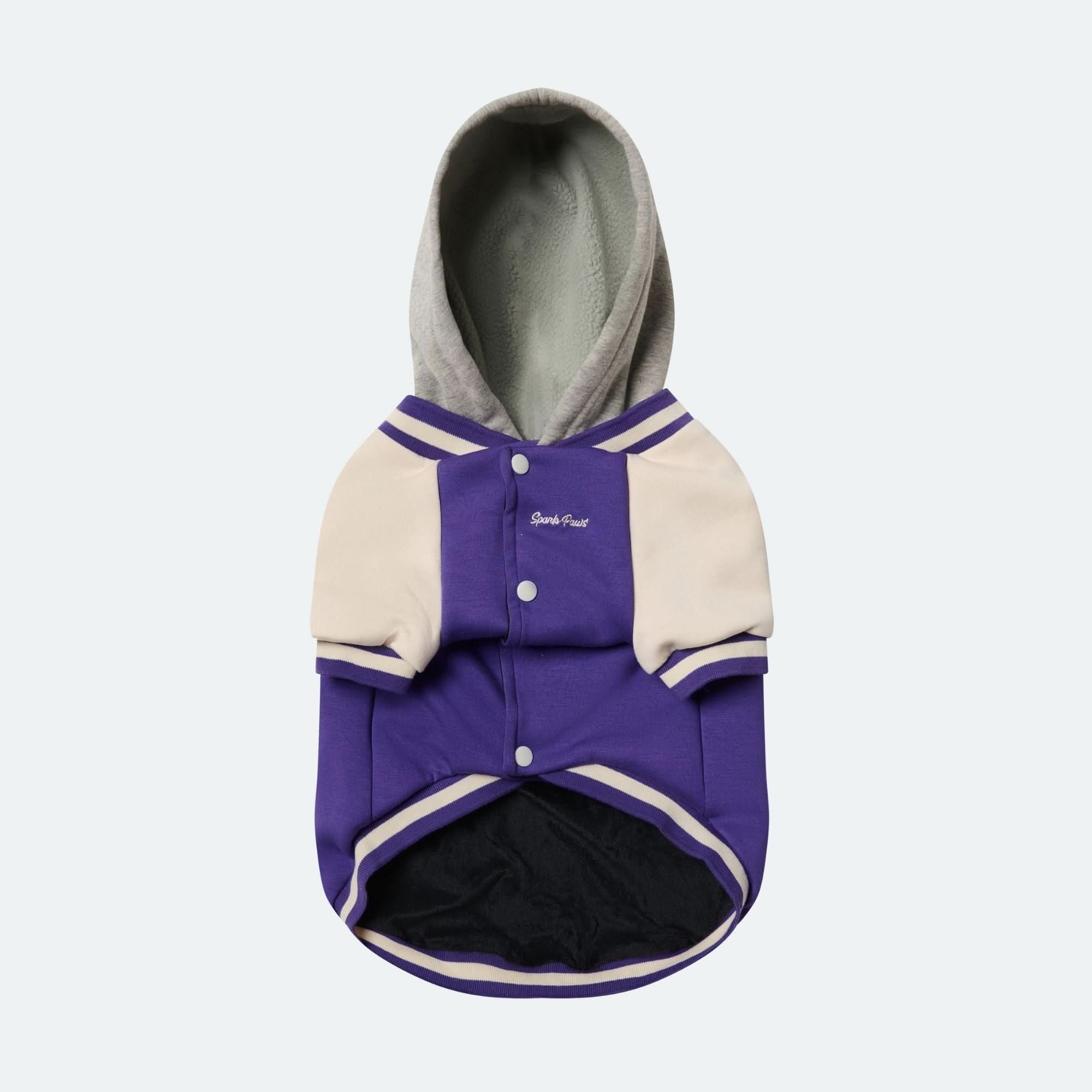 Dog Varsity Jacket - Purple - Image 2