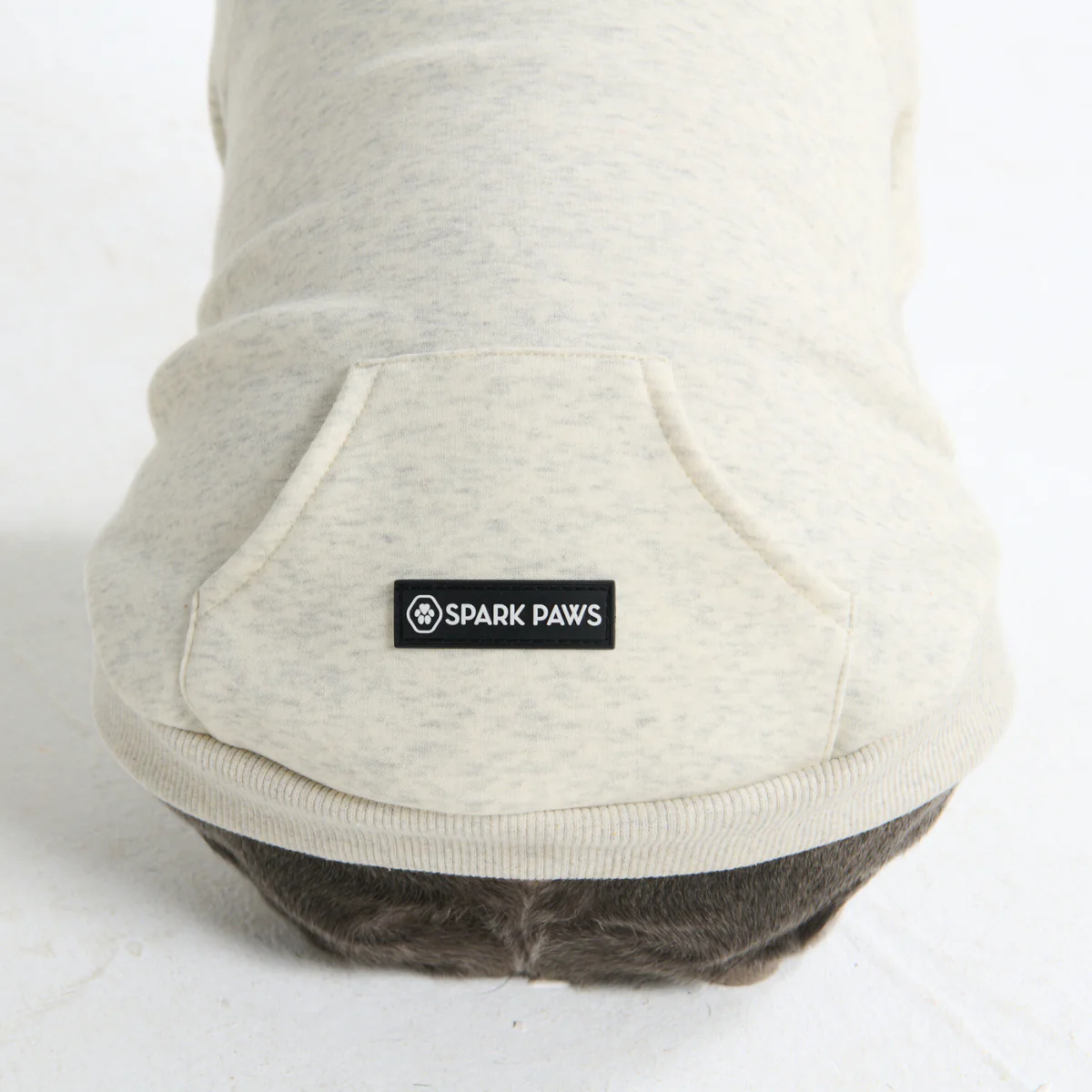 Essential Dog Hoodie - Oatmeal Heather - Image 11