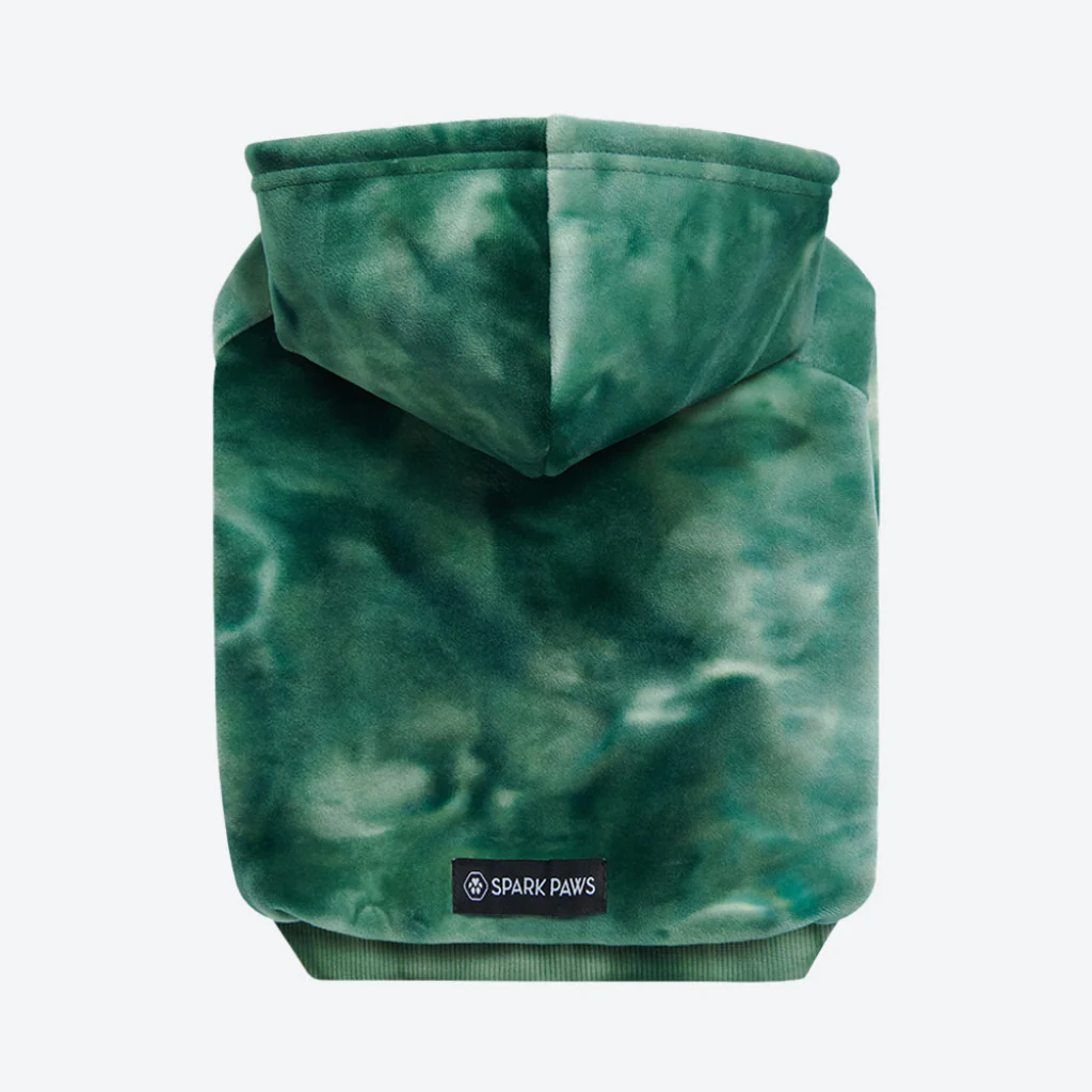 Velvet Dog Hoodie - Emerald Green - Image 9