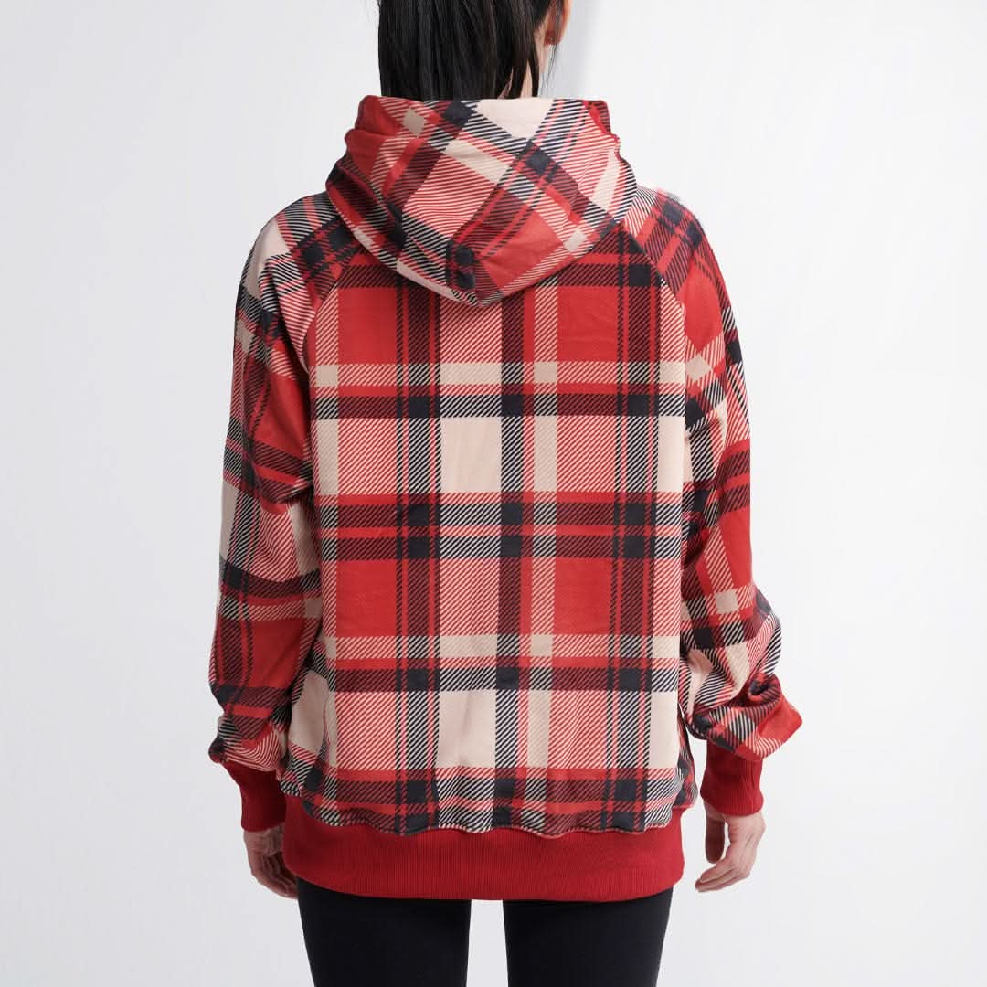 Plaid Human Hoodies - Image 3