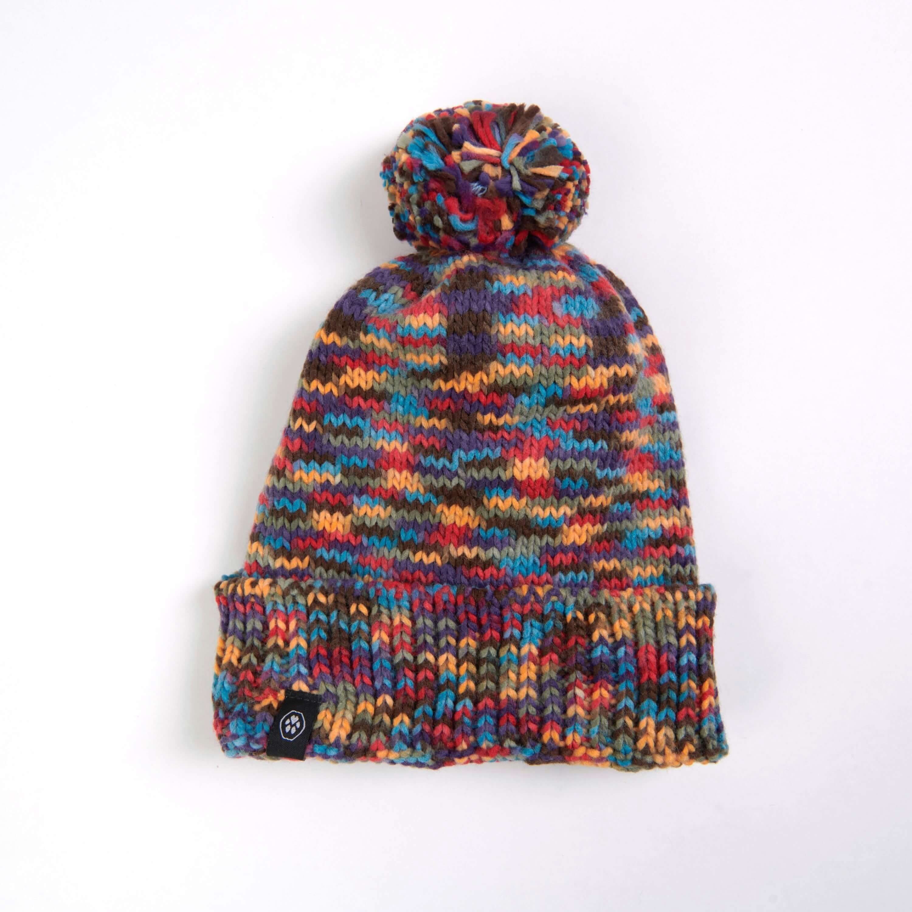 Human Pompom Hat - Kaleidoscope - Image 2