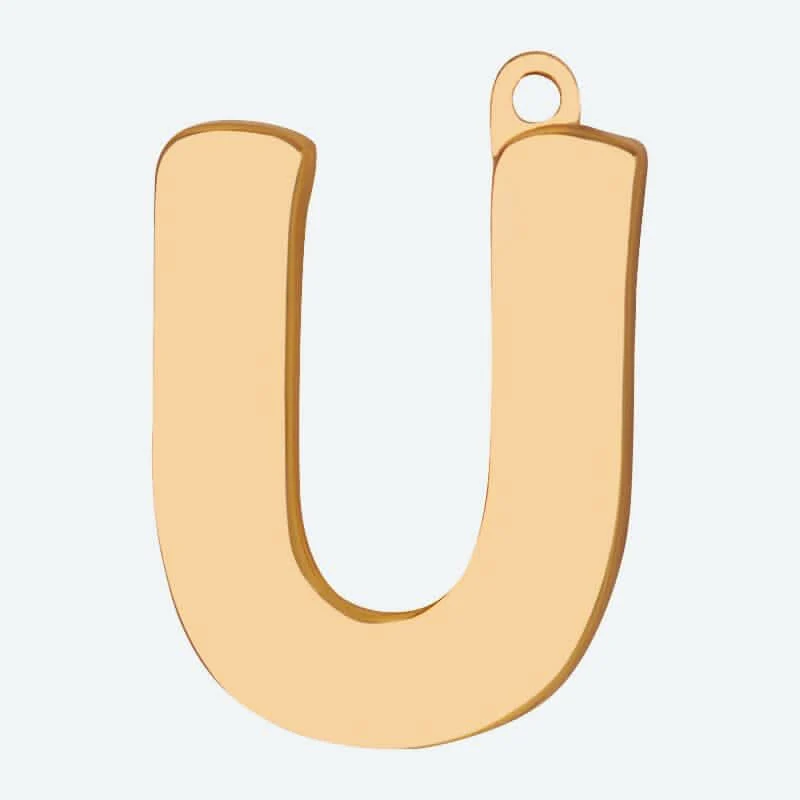 Initial Letter Jewelry Tag - U - Image 3