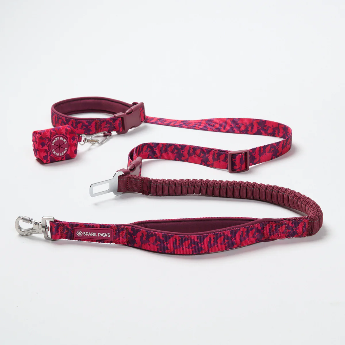 Multipurpose Seatbelt Handsfree Leash & Poop Bag Holder Set - Image 56