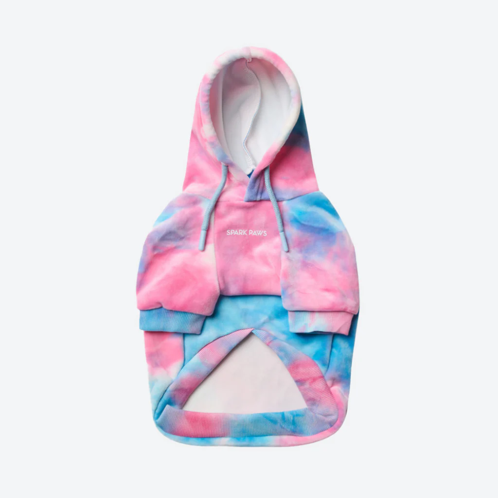 Velvet Dog Hoodie - Snow Cone - Image 8