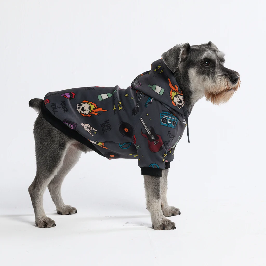 Rock and Roll Dog Hoodie - Image 3