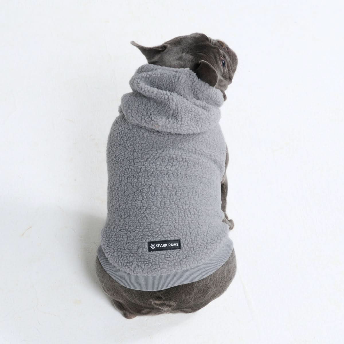 Teddy Sherpa Dog Jacket - Silver Gray - Image 5