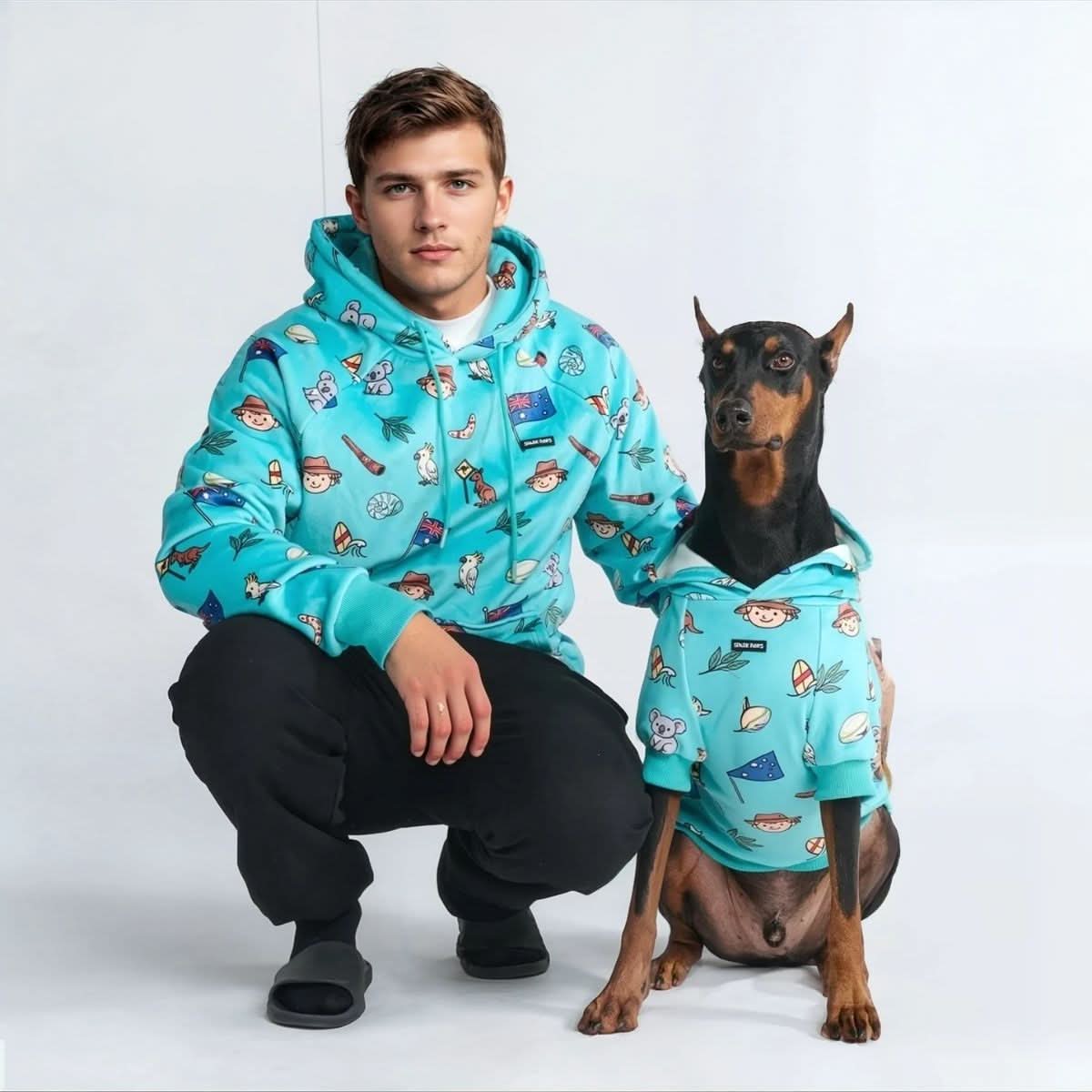 The Australia Dog Hoodie - Teal - Image 8