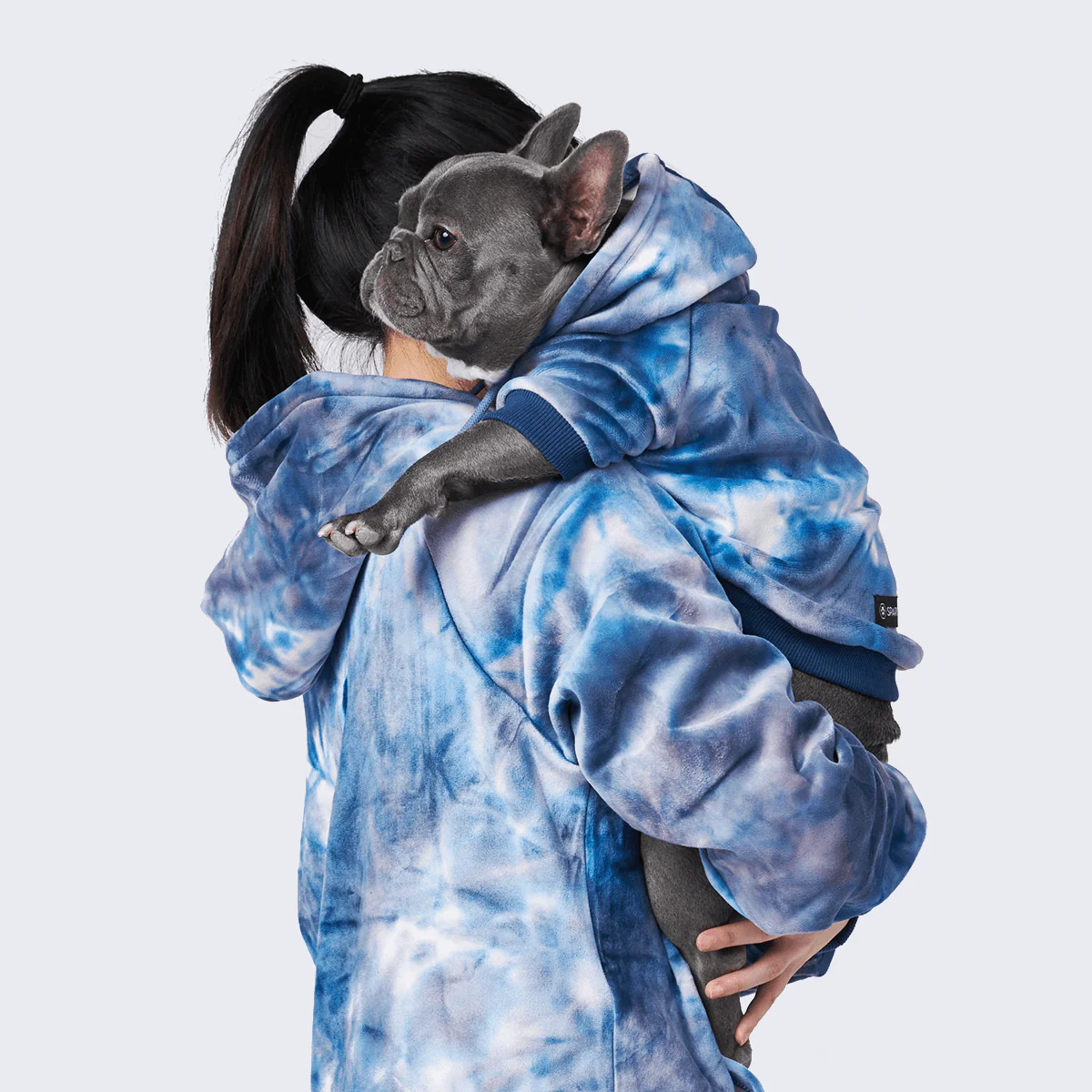 Velvet Human Hoodie - Sapphire Blue - Image 5