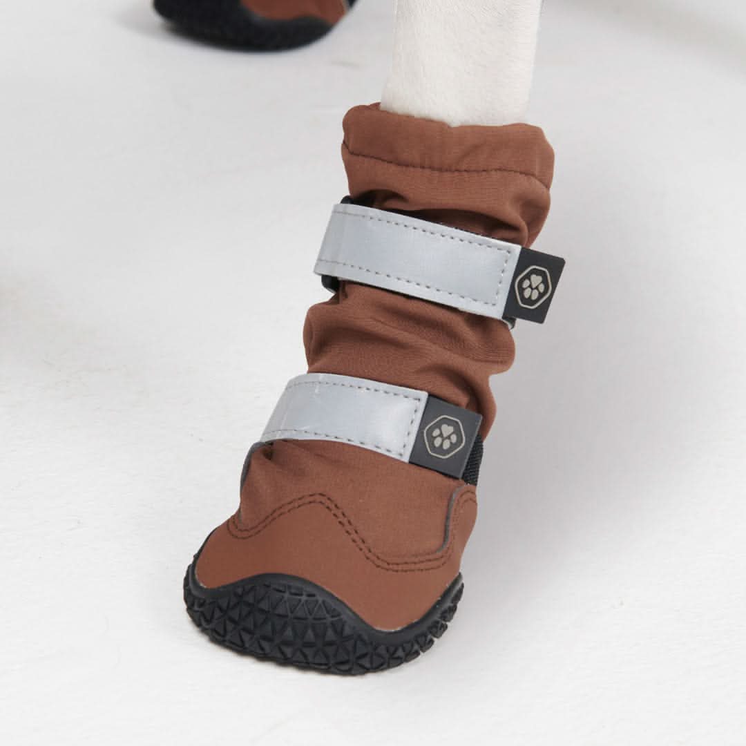 Dog Rainboots, Waterproof Dog Shoes - Brown - Image 5