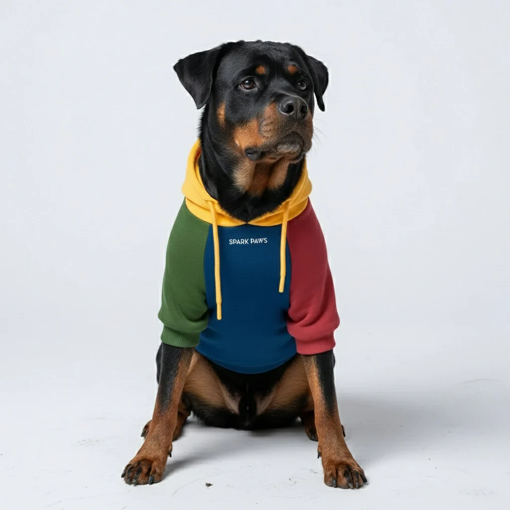 Primary Color Block Dog Hoodie - Image 6